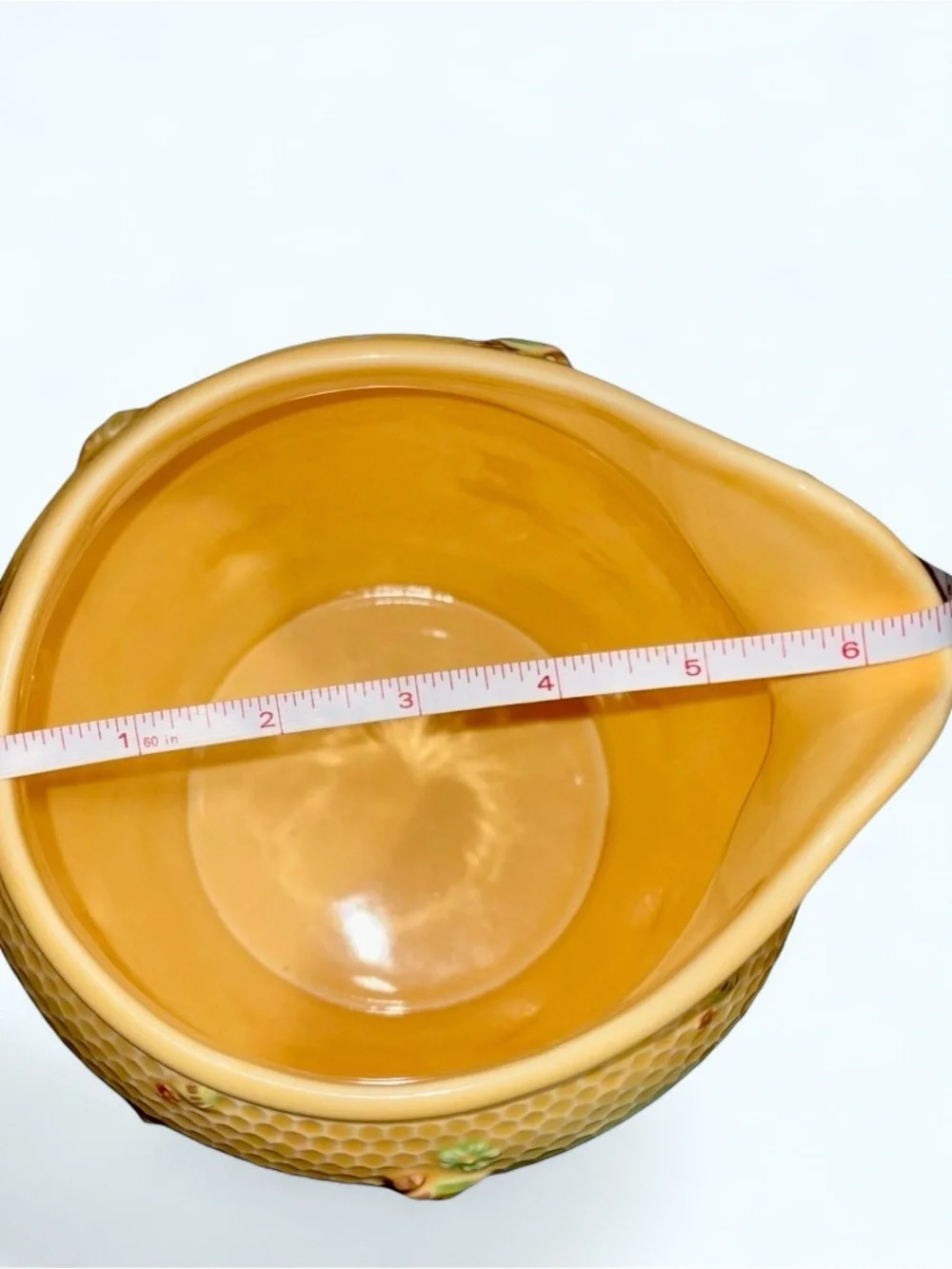 Williams Sonoma Honeybee Honeycomb Retired Ceramic Pitcher MSRP $145